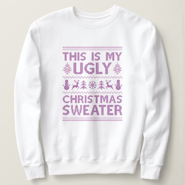Sweatshirt Douleur de Noël moche (Design devant)