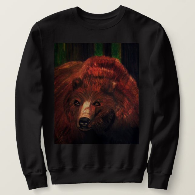 SWEATSHIRT D'OURS GRIS (Design devant)