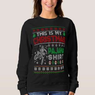 Sweatshirt Doux motocross motocross Dirtbike Noël pour