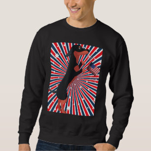 Sweatshirt Doxie Independence Day Cute Dachshund Wiener Dog