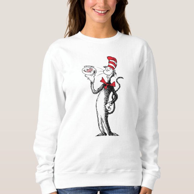 Sweatshirt Dr Seuss | Chat dans le Casquette & Krinklebine (Devant)