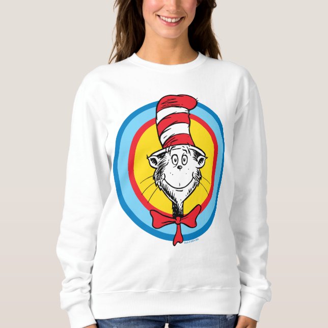 Sweatshirt Dr Seuss | Chat dans le graphique de la tête du Ca (Devant)