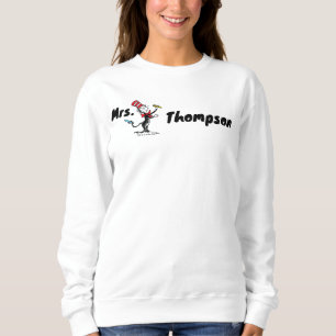 Sweatshirt Dr Seuss   Chat dans le nom tiré du Casquette