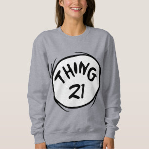 Sweatshirt Dr. Seuss Chose Personnalisée Un Chose Deux