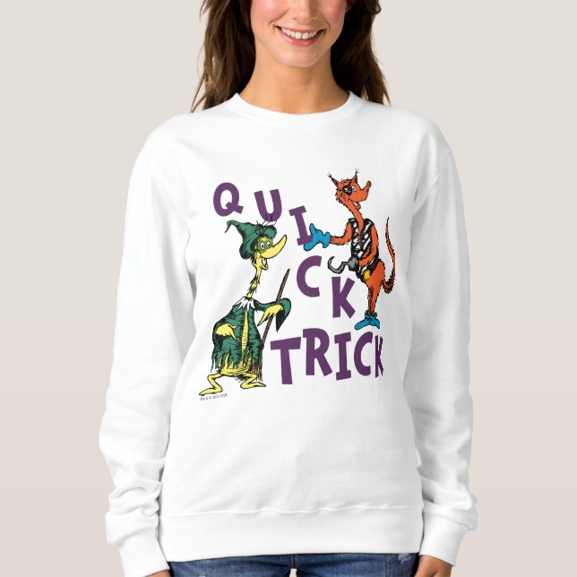 Sweatshirt Dr. Seuss | Graphisme Halloween « Tour de passe-pa (Devant)