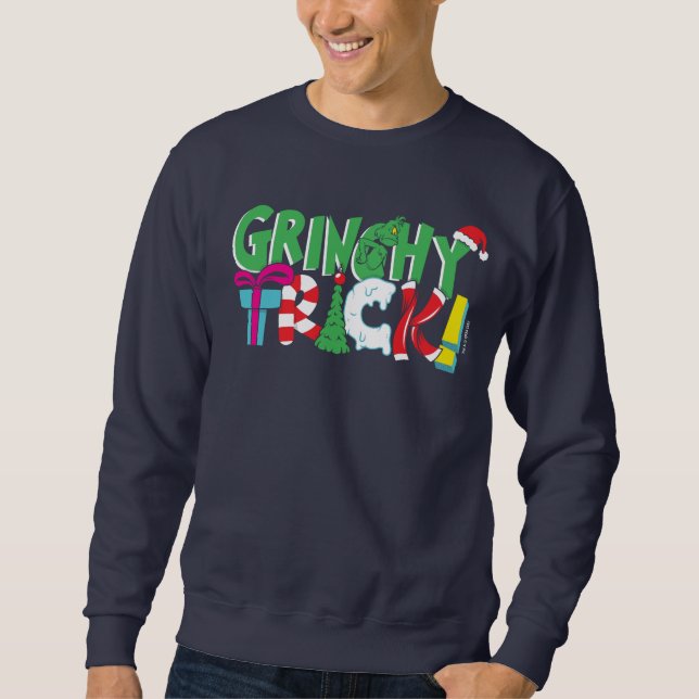Sweatshirt Dr Seuss | Grinchy Trick (Devant)