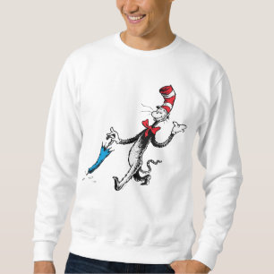 Sweatshirt Dr. Seuss Le Chat Chapeauté Marche au parapluie