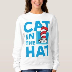 Sweatshirt Dr. Seuss Logo du Chat dans le Chapeau