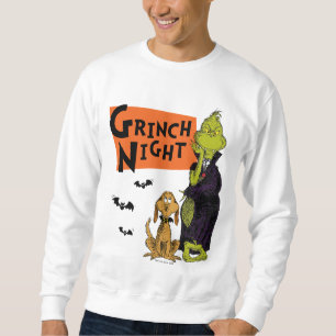 Sweatshirt Dr. Seuss Nuit Grinch Halloween Graphique