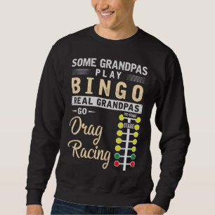 Sweatshirt Drag Racing Grand-père mécanicien Dragster Grand