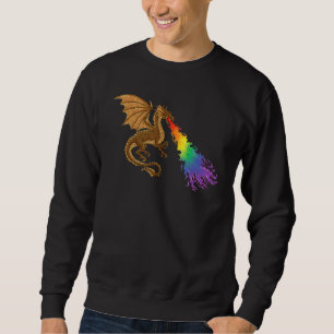 Sweatshirt Dragon Flamboyant Gay Joueur LGBTQ Fantastique Ner