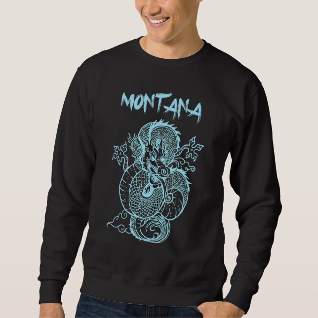 Sweatshirt Dragon japonais du Montana (Devant)