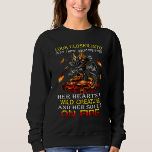Sweatshirt Dragon Womens Wild Creature Soul's On Fire