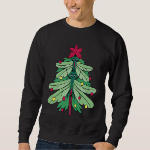 Sweatshirt Dragonfly Chapeau de Père Noël Dragonfly Sapin de