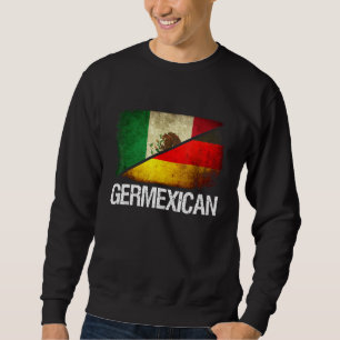 Sweatshirt Drapeau à moitié allemand et à moitié mexicain All