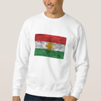 Sweatshirt Drapeau affligé du Kurdistan
