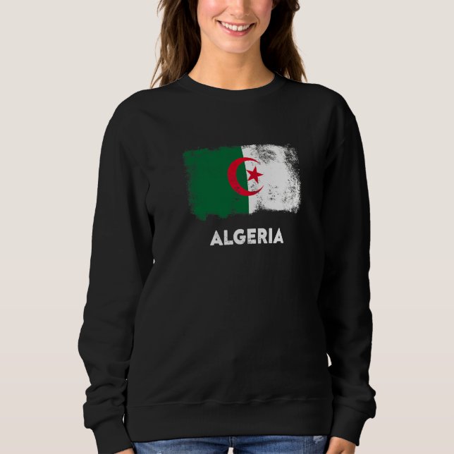 Sweatshirt Drapeau Algérie   (Devant)