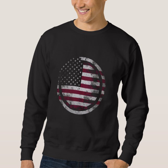Sweatshirt Drapeau américain (Devant)