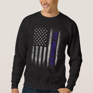 Sweatshirt Drapeau américain 4 juillet plat