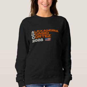 Sweatshirt Drapeau américain Alexandria Ocasio-Cortez 2028