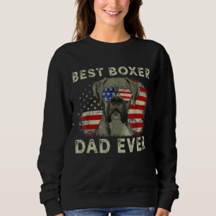 Sweatshirt Drapeau américain Amoureux des chiens pour père Me