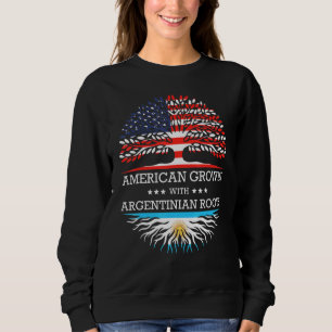 Sweatshirt Drapeau américain avec racines argentines