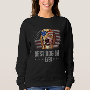 Sweatshirt Drapeau américain Azawakh Meilleur Chien Papa Jama