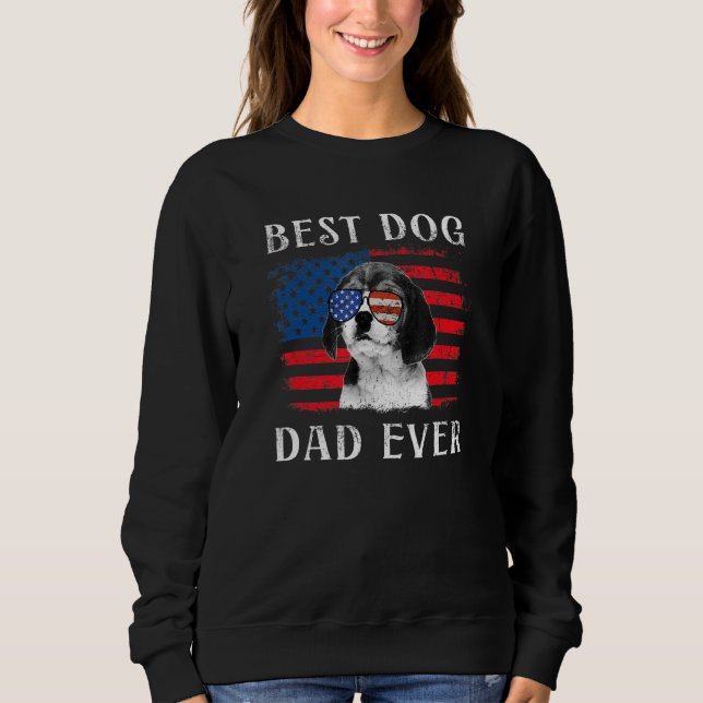 Sweatshirt Drapeau américain Beagle 4° de (Devant)