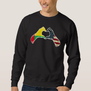 Sweatshirt Drapeau américain de Guinée-Bissau - Drapeau améri