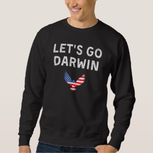 Sweatshirt Drapeau américain de l’aigle Go Darwin
