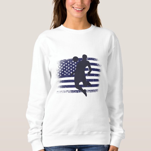 Sweatshirt Drapeau américain du maillot de football américain (Devant)