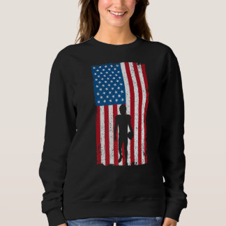 Sweatshirt Drapeau américain Football
