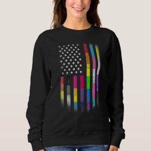 Sweatshirt Drapeau Américain Homosexuel Lgbt Lgbtq Drapeau 20