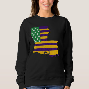 Sweatshirt Drapeau Américain La Nouvelle-Orléans Louisiane Ca