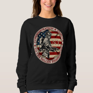 Sweatshirt Drapeau américain Pompier Camion Gear Fire Départe