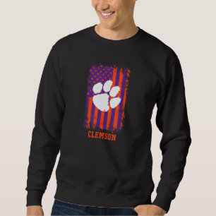 Sweatshirt Drapeau américain rétro patriotique des Clemson Ti