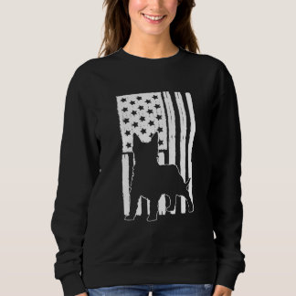 Sweatshirt Drapeau américain Silky Terrier Dog Thème Concepti