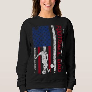 Sweatshirt Drapeau américain style rétro Football