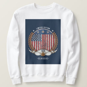 Sweatshirt Drapeau américain vintage 1974
