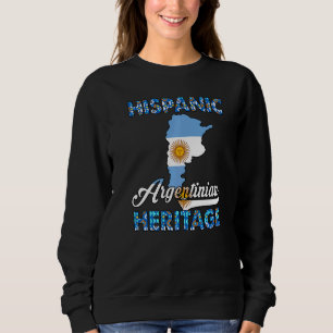 Sweatshirt Drapeau Argentine Patrimoine Hispanique Fierté Arg