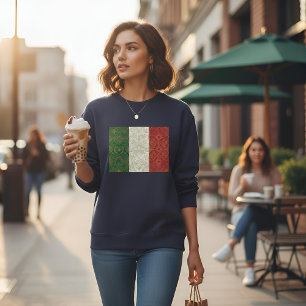 Sweatshirt Drapeau Art Déco du patrimoine Italie Style de