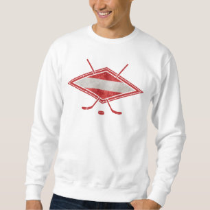 Sweatshirt Drapeau autrichien Österreich d'hockey