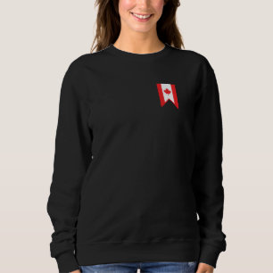 Sweatshirt Drapeau canadien Feuille d'érable Fière de l'amour