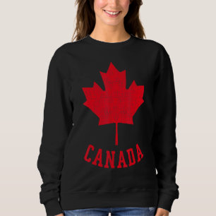 Sweatshirt Drapeau canadien Indépendance Feuille d'érable Hom