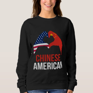 Sweatshirt Drapeau chinois américain Chine