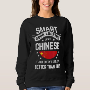 Sweatshirt Drapeau Chinois Fierté Autochtone Chine Racines C