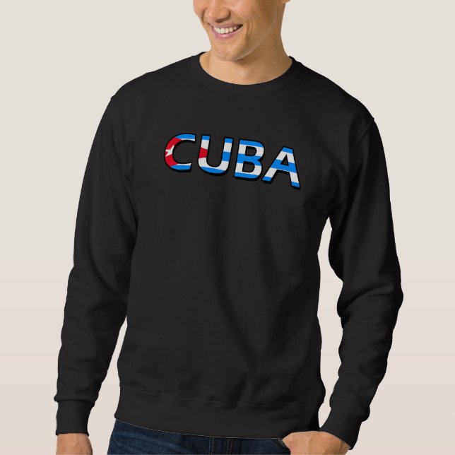 Sweatshirt Drapeau cubain (Devant)
