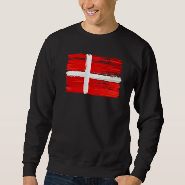 Sweatshirt Drapeau Danemark (Devant)