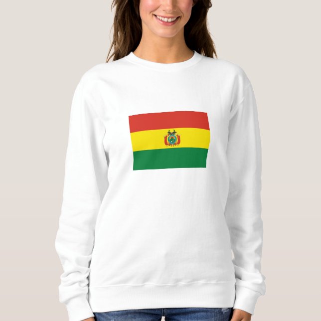 Sweatshirt Drapeau de Bolivie patriotique (Devant)