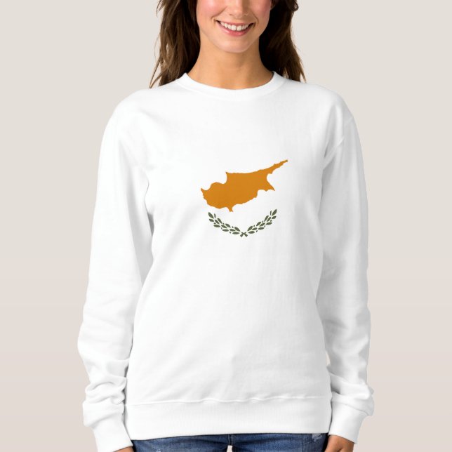 Sweatshirt Drapeau de Chypre (Devant)